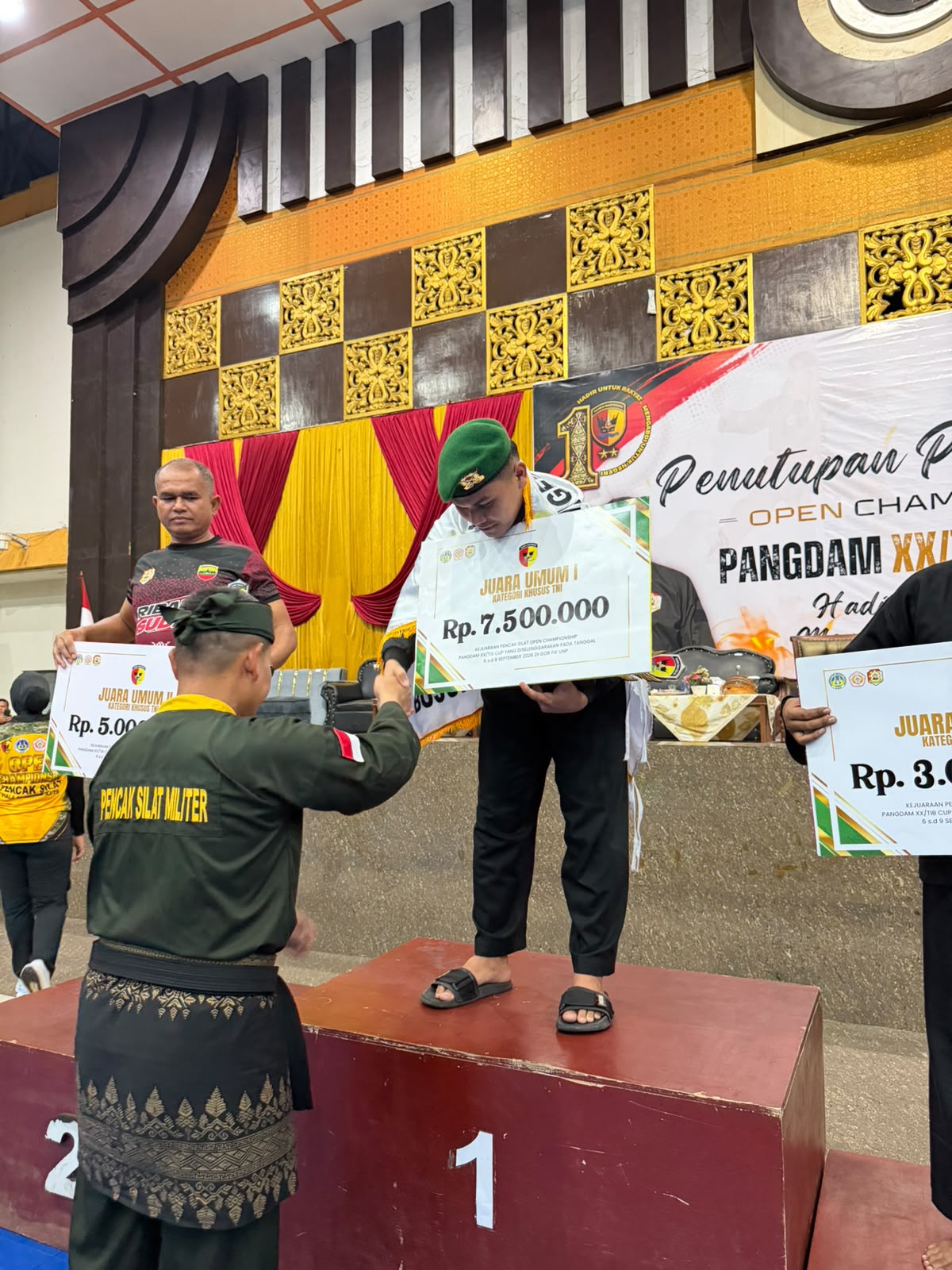 Kodam XIX/Tuanku Tambusai Tampil Dominan, 10 Emas Antar Kontingen Raih Juara 1 Umum